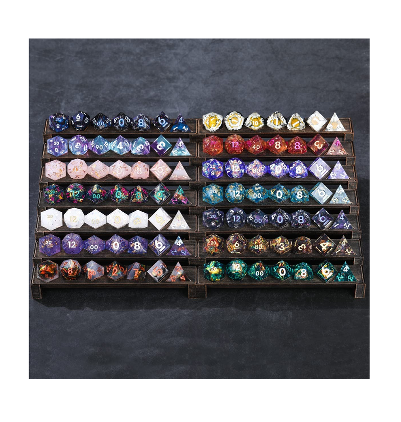 DND Dice Polyhedral Dice Set Compatible with D&D Dungeons and Dragons RPG MTG Table Games Warm Dawn