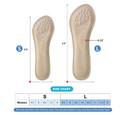2 Pairs Pigskin High Heel Cushion Inserts for Women, Self Adhesive Arch Support Insoles for Flat Feet,
