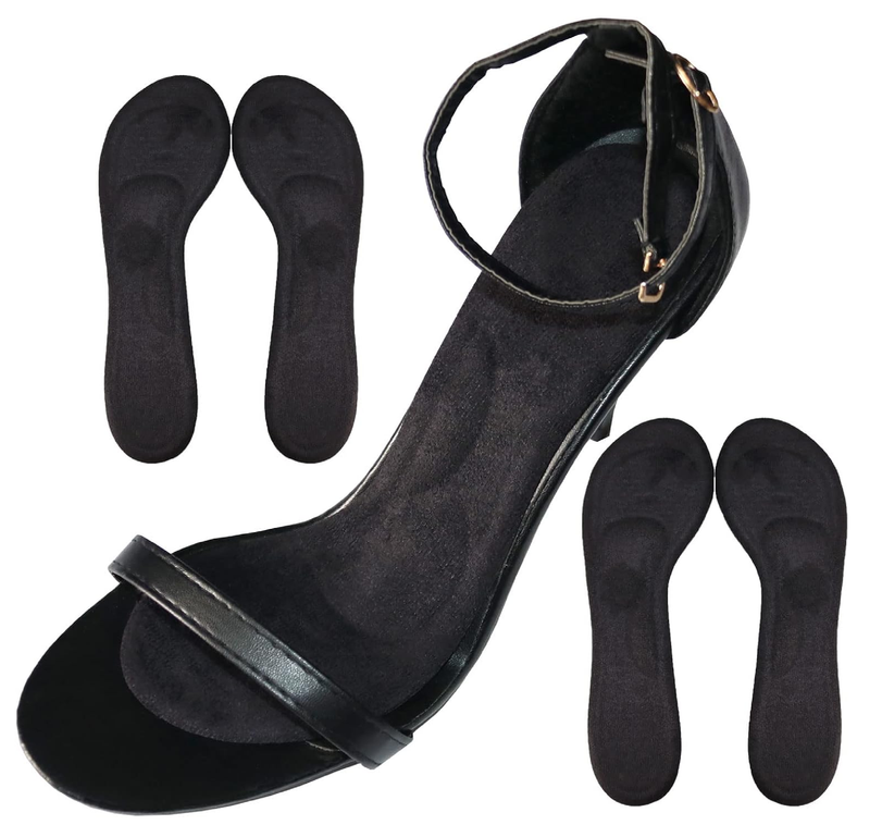 3/4 Length High Heel Cushion Insoles for Women,Silicone Gel Dress Shoe Insole Pain Relief,