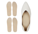 2 Pairs Pigskin Sockless Insoles|Barefoot Cushion Pads|Absorbs Sweat & Controls Odor