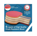 Abco Tech Table Tennis & Ping Pong Paddle Set Pack of 4 Premium Rackets & 6 Table Tennis Balls Ping Pong Set