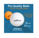 Abco Tech Table Tennis & Ping Pong Paddle Set Pack of 4 Premium Rackets & 6 Table Tennis Balls Ping Pong Set