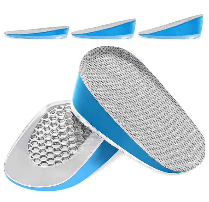 Ailaka Gel Height Increase Insoles, Shock Absorption Heel Cushion Pads, Height Lift Shoes Inserts for Men & Women