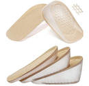 Ailaka 2 Pairs Gel Height Increase Insole, Invisible Heel Lift Inserts,