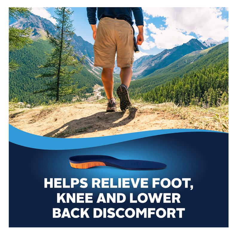Airplus Knee & Back Support Insoles for Men & Women – Full-Length Arch Support Insoles with Deep Heel Cup – Trim-to-Fit Shoe Inserts for Foot,