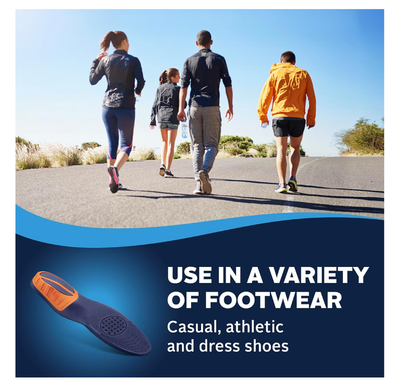 Airplus Knee & Back Support Insoles for Men & Women – Full-Length Arch Support Insoles with Deep Heel Cup – Trim-to-Fit Shoe Inserts for Foot,