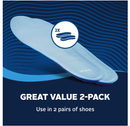Airplus Massage Gel Insoles, Premium Gel Cushioning with Heel and Ball-of-Foot, Arch Support Insoles,