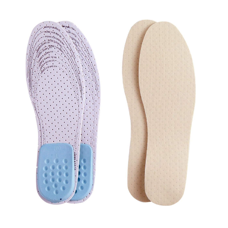 Amitataha 2 Pairs Breathable Insoles, Super-Soft Shoe Inserts and Stopping Sweaty with Two Layers of Foam That Fit in Any Shoes (One Size for Both Men's 7-13 & Women's 5-10)