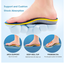 Arch Support Inserts for Plantar Fasciitis Shoe Insoles for Men Women Orthotics Relief of Flat Feet Arch Heel Pain Fatigue