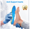 Arch Support Inserts for Plantar Fasciitis Shoe Insoles for Men Women Orthotics Relief of Flat Feet Arch Heel Pain Fatigue