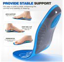 Arch Support Inserts for Plantar Fasciitis Relief Insoles for Men Women Orthotics of Flat Feet High Arch Heel Pain Relief Shoe Inserts