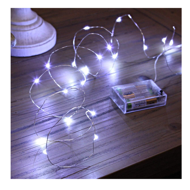 Ariceleo Led Fairy Lights Battery Operated, 4 Packs Mini Battery Powered Copper Wire Starry Fairy Lights for Bedroom, Christmas, Parties, Wedding, Centerpiece, Decoration