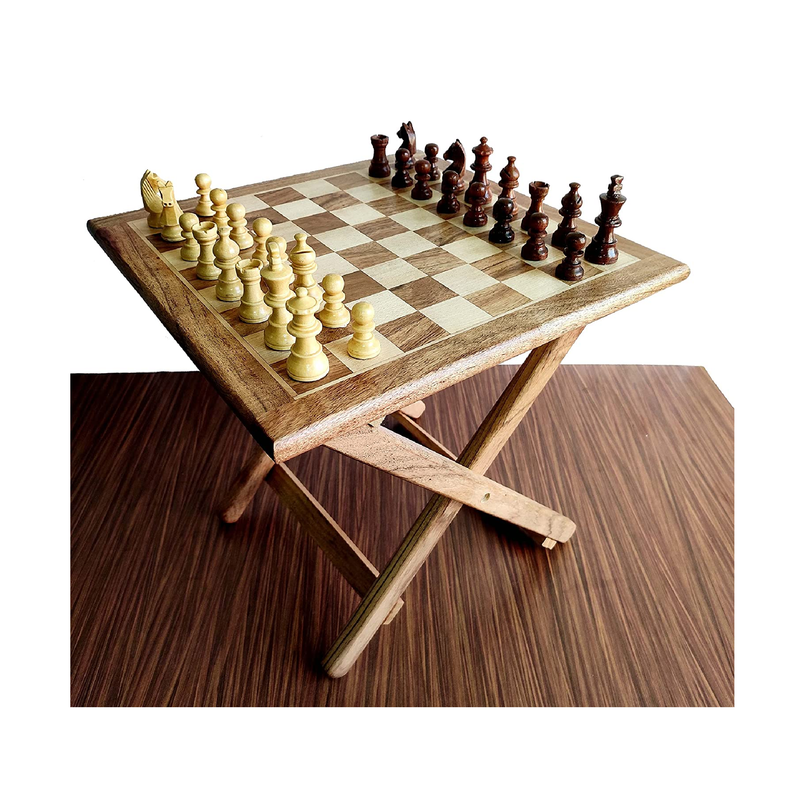  AMEROUS 15 Inches Magnetic Wooden Chess Set - 2 Extra