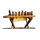 Ark Wood Art international Wooden Handmade Magnetic Chess Table Rosewood Wood Chess Set with Folding Game