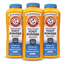 Arm & Hammer Foot Powder for Shoes & Feet, Talc-Free Odor & Moisture Control for Men & Women, 7 oz (3 Pack)