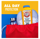 Arm & Hammer Foot Powder for Shoes & Feet, Talc-Free Odor & Moisture Control for Men & Women, 7 oz (3 Pack)