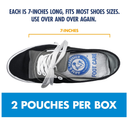 Arm & Hammer In-Shoe Odor Destroying Pouches, Shoe Deodorizer Insert for Reducing Odor and Absorbing Moisture,