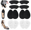6 Pairs Heel Pads for Women - Non-Slip & Pain-Relief, Breathable Heel Grips & Cushioned Inserts