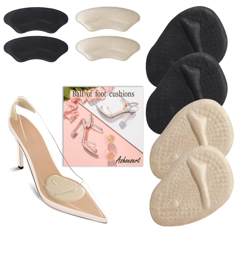 Metatasral Pads,Ball of Foot Cushions, Heel Inserts for Women Shoes Relieve Foot Pian,