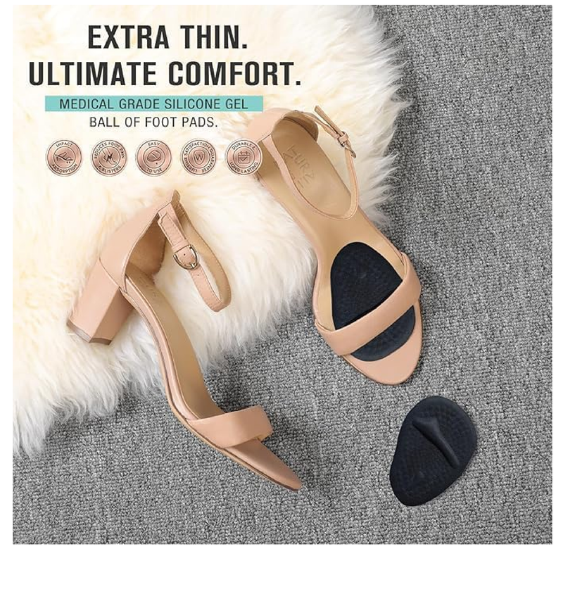 Metatasral Pads,Ball of Foot Cushions, Heel Inserts for Women Shoes Relieve Foot Pian,