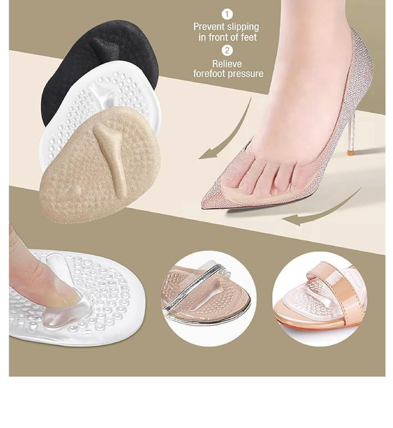 Metatasral Pads,Ball of Foot Cushions, Heel Inserts for Women Shoes Relieve Foot Pian,