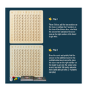 Asweets 2 in 1 Wooden Montessori Multiplication Addition Board Game Montessori Toy Educational Math Table Board Game Double-Sided Boards for Toddlers and Preschool Gifts for Kids