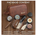 Shoe Shine Kit For Men & Women, 13Pcs Leather Shoe Polish Kit with Shoe Polish, Mink Oil,