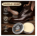 Leather Boot Care Kit - Mink Oil, Saddle Soap for Leather, Applicators & Cloth - Leather Cleaner and Conditioner Kit for Boots, Shoes, Bags, Furniture, Men Women Gifts