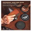 Leather Shoe Polish Kit For Men & Women, 13PCS Shoe Shine Kit with Shoe Polish, Mink Oil,