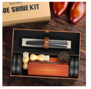 Leather Shoe Polish Kit For Men & Women, 13PCS Shoe Shine Kit with Shoe Polish, Mink Oil,