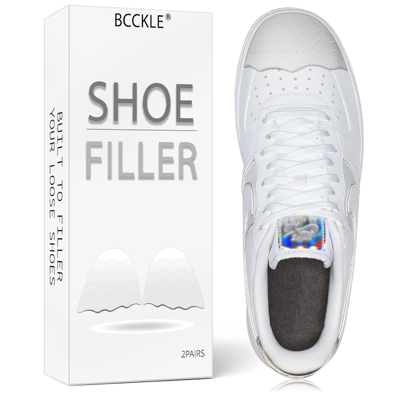 Shoe Fillers Inserts for Loose Shoes - Anti Slip Toe & Heel Pads with Ergonomic Design | Adjustable Insoles