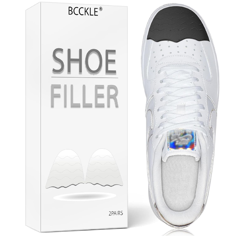 Shoe Fillers Inserts for Loose Shoes - Anti Slip Toe & Heel Pads with Ergonomic Design | Adjustable Insoles