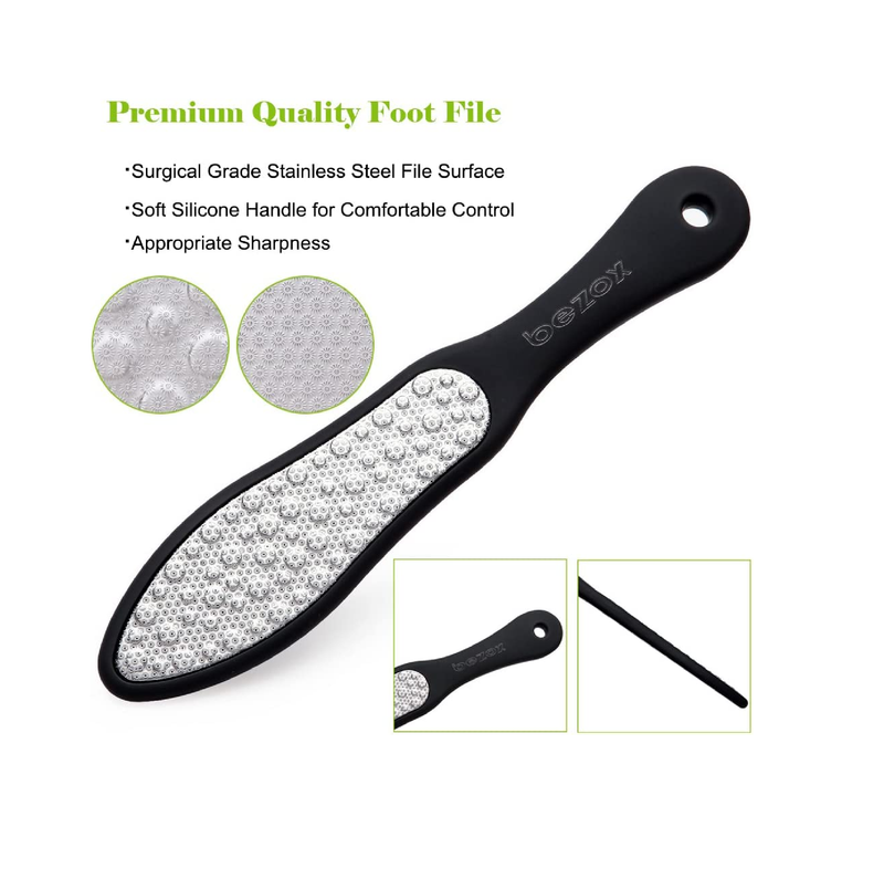 Pedicure Foot File Callus Remover Stainless Steel Foot Scraper Portable  Rasp Colossal Foot Grater Scrubber Pro for Wet/Dry Feet