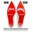 Red Bottom Shoe Protector Compatible with Christian Louboutin Shoes,Self-Adhesive Sole Guard to Protect & Restore Shoe Bottoms,