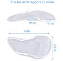Plantar Fasciitis High Foot Arch Support Inserts Shoe Insoles for Flat Feet for Sandals Womens,