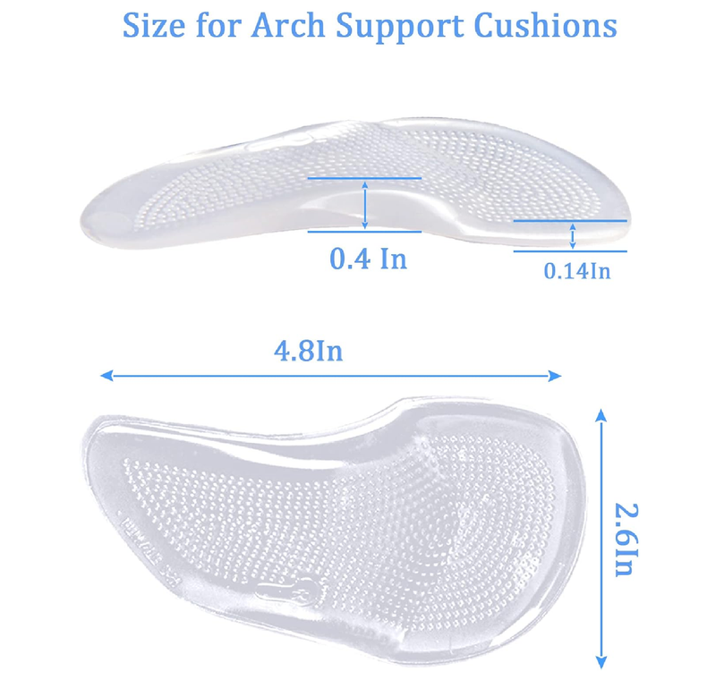 Plantar Fasciitis High Foot Arch Support Inserts Shoe Insoles for Flat Feet for Sandals Womens,