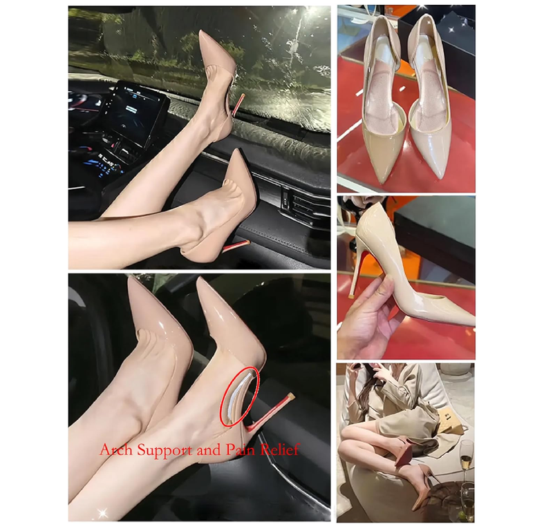 Plantar Fasciitis High Foot Arch Support Inserts Shoe Insoles for Flat Feet for Sandals Womens,