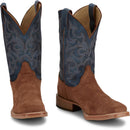 Justin Boots Men's Fergus 11" Western Boot - Royal Blue Cowhide (BR385) - Front View
