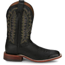 Justin Boots Men's Poston 11" Western Boot - Jet Black Cowhide (BR387) - View 3