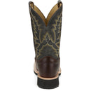 Justin Boots Men's Trainor 11" Western Boot - Malta Blue Cowhide (BR393) - View 5