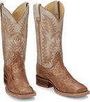 Justin Boots Brect - Antique Brown Smooth Ostrich (JE802)