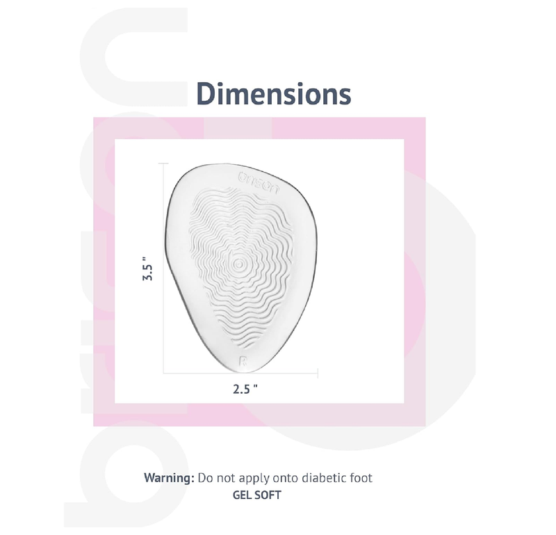 Brison Metatarsal Pads Ball of Foot Cushion 3 Pairs - Metatarsal Pads for Women Men High Heels Inserts