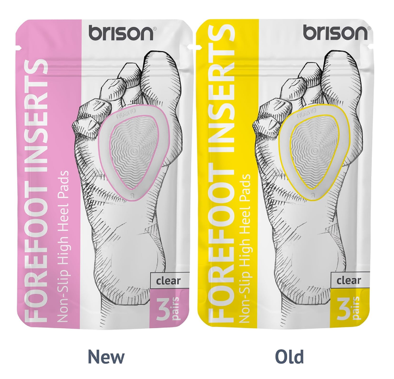 Brison Metatarsal Pads Ball of Foot Cushion 3 Pairs - Metatarsal Pads for Women Men High Heels Inserts