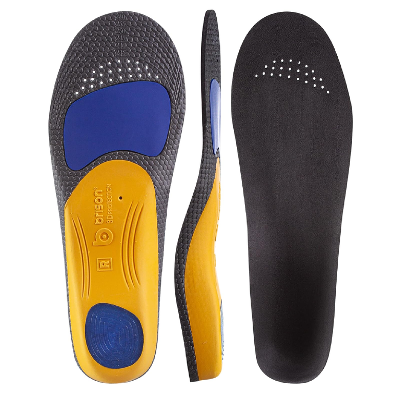 Brison Plantar Fasciitis Relief Work Boot Insoles for Women Men - 220+ lbs Comfort Standing All Day Orthotic Arch Support Flat Feet Shoe