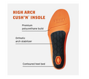 BRUNT High Arch CUSH’N Insoles - Comfort Wook Boot Insoles with Added Support