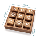 BSIRI Tic Tac Toe Game for Kids and Family Board Games 3D Travel of Living Room Decor and Coffee Top Table Games Decor Family Games Night Classic Board TicTacToe