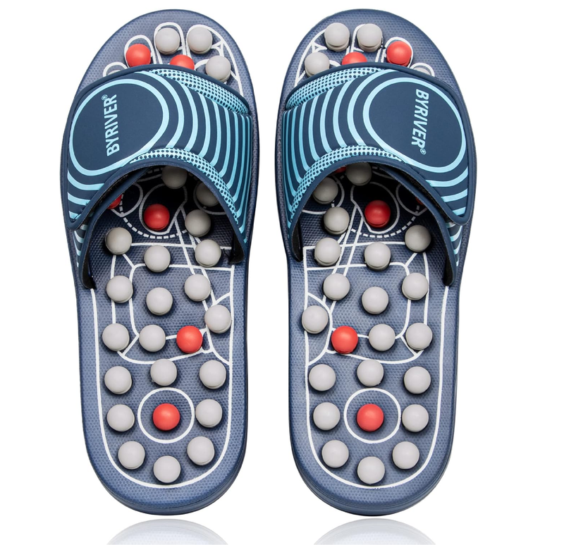 BYRIVER Plantar Fasciitis Relief Foot Massager Slippers Sandals Shoes for Men Women,
