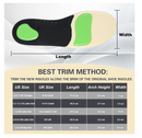 Bacophy Kids Arch Support Orthotic Insoles, Children Pu Cushioning Inserts,