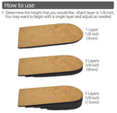Adjustable Leg Length Discrepancy Heel Lifts Inserts Insoles