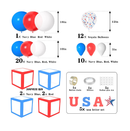 4th of July Decorations Balloon Fourth of July Party Supplies BAGERLY 105 pcs Navy Blue Red White Balloon Garland Kit